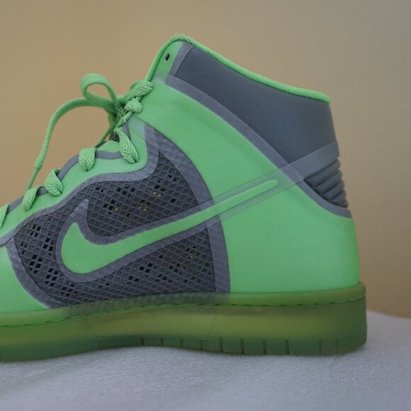 Rare 2012 Nike iD Dunk High HyperFuse Green 488098-991 Men’s Size: 9 Sneakers - Picture 3 of 16